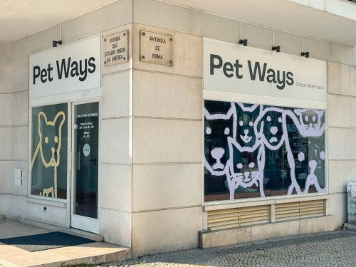Fachada da clínica Pet Ways de Alvalade